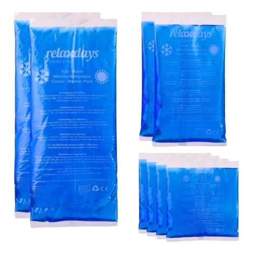 Lot de 8 compresses de gel froid 1