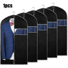 Housse à vêtements 40 pouces, lot de 5 housses pour suspendre les vêtements, housses à vêtements pour ranger costumes, t-shirts, vestes et
