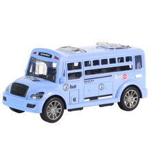 Školní autobusy pro batolata 1-3 roky, Modrý školní autobus, plastová autíčka 5,1"