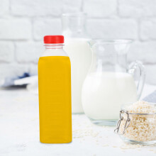 Bottiglie vuote per succhi di frutta, 10 pezzi, 500 ml, bottiglie di plastica usa e getta trasparenti con scala graduata