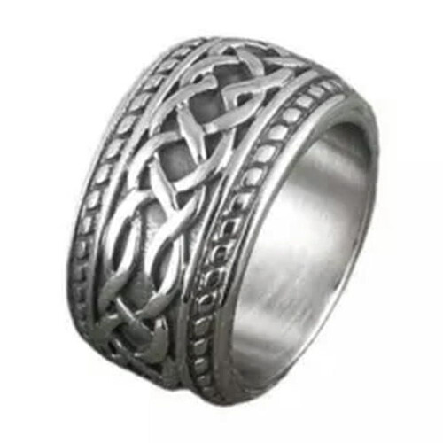 Ανδρικό δαχτυλίδι EASTIN Irish Celtic Love Infinity Knot με κόμπο από ανοξείδωτο ατσάλι, μέγεθος