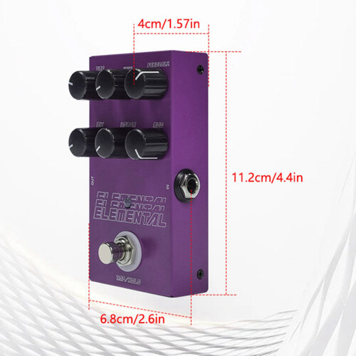 Pedale Delay - 9 tipi di Delay, viola, 11,262,5 cm 1