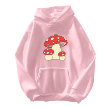 Sweats à capuche pour femmes et filles, sweat à capuche mignon en forme de champignon pour adolescentes, sweats à col rond