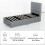 Homcom HOMCOM Upholstered Ottoman Bed, 3ft Single Storage Bed Frame, Grey 3