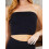 Trägerloses, doppellagiges Bandeau-Top für Damen – Basic-Freizeittop 1