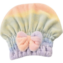 2-Pack Women's Microfiber Hair Drying Towels with Bows, Super Absorbent & Quick-Drying