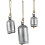 Rustik metall koklocka dekorativ klocka silver 54,3 tum 1