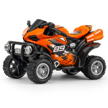 Off-Road Motorcycle Model Toy – Inertia Powered, Alloy Desktop Ornament & Educational Kids Toy, Compatible with Collectible Displays
