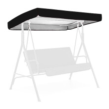 Cobertura para balanço de jardim, modelo universal de substituição, à prova d'água e resistente aos raios UV, 164 x 114 cm (64,56 x 44,88