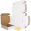 Verzenddozen wit, gegolfd, 30 stuks, 7x7x2 1