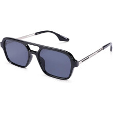 Okulary przeciwsłoneczne Vintage70s Flat Aviator Small Frame dla kobiet i mężczyzn, kwadratowe, metalowe, z ochroną UV400