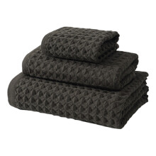 Cotton Waffle Bath Towel3-Piece Set, Dark Brown – Skin-Friendly, Summer Savings2025!