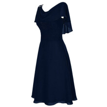 Damenkleider für Hochzeitsgäste, kurzärmelig, formell, Brautjungfernkleid, hochtailliert, Partykleid, Ballkleid, Abiballkleid