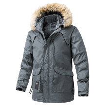 Parka d'hiver pour homme – Couleur unie, coupe-vent, épaisse, capuche douce, fermeture éclair, poches, tenue décontractée et de soirée