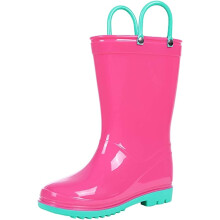Kids Rain Boots for Boys Girls Waterproof Toddler Rain Boots with Easy-On Handles