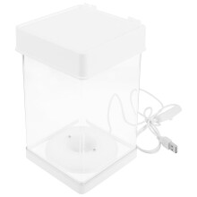 1Pcs Fish Tank Bowl Transparent Plastic Rectangular Shape For Pet Owners Hobbyists Decor