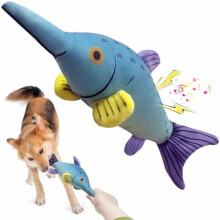 Großes, quietschendes Hundespielzeug: Weiches Plüsch-Kauspielzeug für Hunde – Zerrspiel für große, kleine, mittelgroße und Welpenrassen –