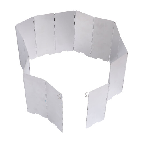 Grillvindblock Grillvindruta 116x24cm Silver