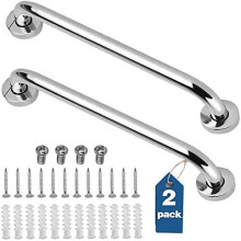 Haltegriff aus Edelstahl fürs Badezimmer, 45,7 x 45,7 cm (2er-Pack)