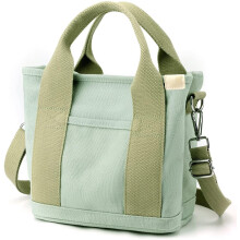 Piccola e graziosa borsa a tracolla in tela con molteplici tasche, mini borsa casual a mano, borsa a spalla, borsetta a tracolla per donna