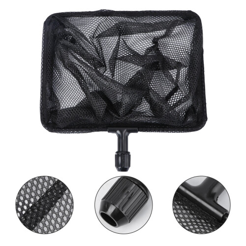 Worgeous Net Black Abs Nylon Fish Pond Scoop Net 1Pack