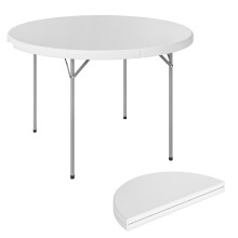 Mesa de Camping Blanco 120 x 120 x 74 cm