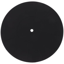 Anti-Static Silicone Turntable Mat Black Record Pad for Vinyl Players and Kitchen Use