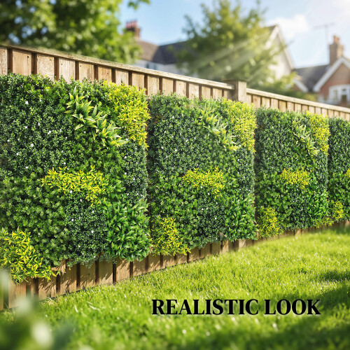 Outsunny Outsunny Artificial Grass Wall Panel, Greenery Wall, 100x100 cm, Green 2