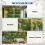 Outsunny Outsunny Artificial Grass Wall Panel, Greenery Wall, 100x100 cm, Green 6
