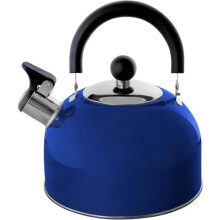 Bollitore a fischio in acciaio inox da 2 litri, blu