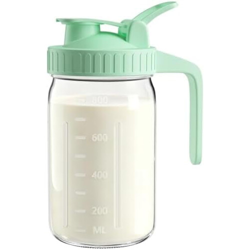 Γυάλινη κανάτα Mason Jar 64oz με στεγανό καπάκι