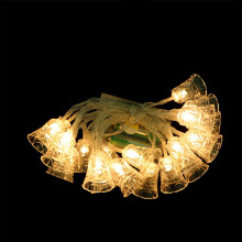 Cordão de luzes LED para interiores, ideal para quarto – Design com sino de 2 metros