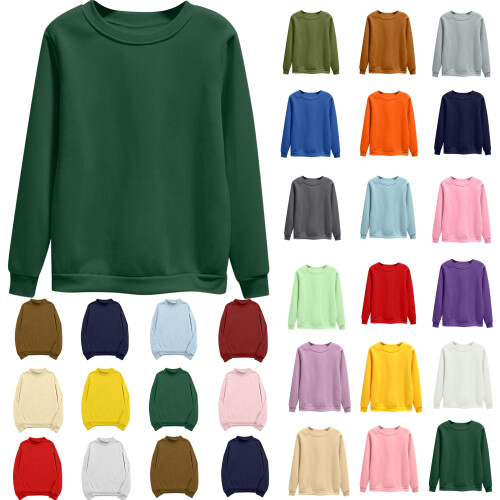 Φούτερ για γυναίκες Plus Size, Γυναικεία Oversized Φούτερ με Στρογγυλή Λαιμόκοψη,