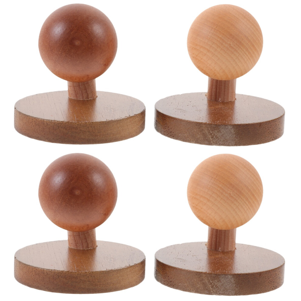 Set Of 2 Coat Rack Freestanding Funky Mushroom Hooks Wooden 9450273826776