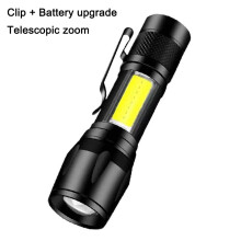 Mini lampe torche rechargeable USB étanche pour le camping, la maison et la randonnée (C5)