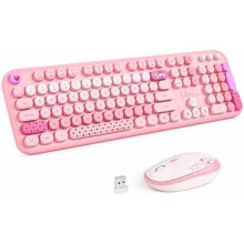 Conjunto de teclado e mouse sem fio de tamanho normal 2.4G