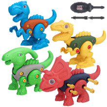 Dinosaurier-Spielzeugset zum Auseinandernehmen – 4-teiliges STEM-Bauset