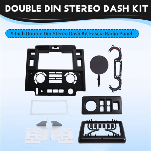 Kit de Painel Estéreo Double Din de 9 Polegadas para   2007-2016, Incluindo Moldura Do Console e Painel Frontal Do Rádio. 1
