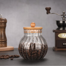 Tarros de cristal herméticos de 500 ml/17 oz para almacenar granos de café, frutos secos, nueces y té – Recipientes transparentes para cocina y