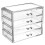 Transparante acryl make-up organizer met lades 1