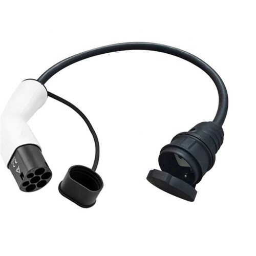 Typ2 för Schuko 16A Elbil Typ 2 Laddningssida Plugg för Schuko Socket EV Laddningsadapter Billaddstationer 2