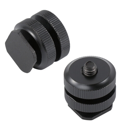 Adapter til blitzsko til 1/4" stativmontering – aluminium