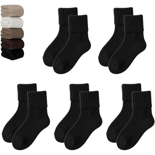 Γυναικείες κάλτσες Fallesson/Neattidyly/Fertilvrsus5Pairs, μαλακές γυναικείες κάλτσες με πλέξη,