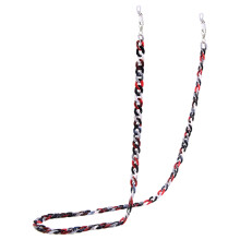 Catena per occhiali in acrilico da donna, multicolore
