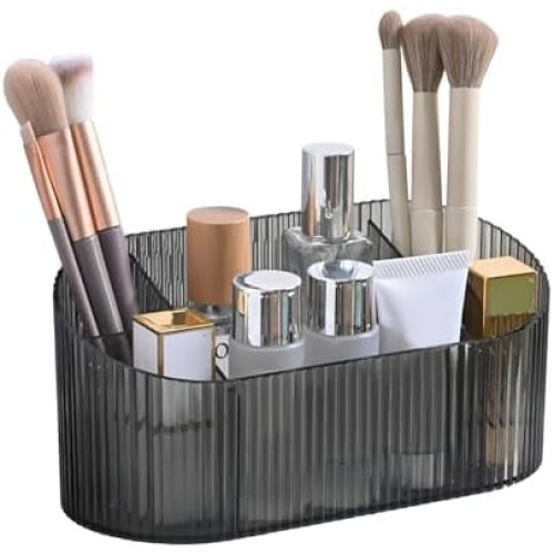 5-rums akryl makeup- og skrivebordsorganisator