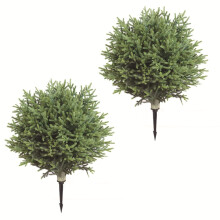 2-balenie 2 umelých cédrových stromčekov s výškou 60 cm