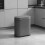 Motion Sensor Trash Can Plastic 2-Gallon Slim Cement Grey 1