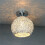 Φωτιστικό οροφής LED αλουμινίου 18x18x20cm με δυνατότητα ρύθμισης φωτεινότητας για 1