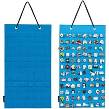 Organizzatore per spille da appendere – 96 scomparti, blu