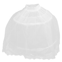 Witte korte onderrok voor meisjes, perfect voor trouwjurken en speciale gelegenheden.